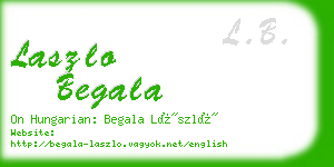 laszlo begala business card